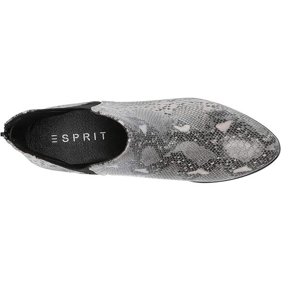 Esprit Tiffany Faux Snakeskin Ankle Boots Booties 10 - Picture 5 of 7